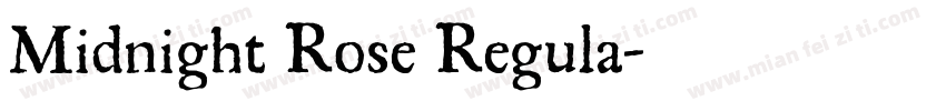 Midnight Rose Regula字体转换